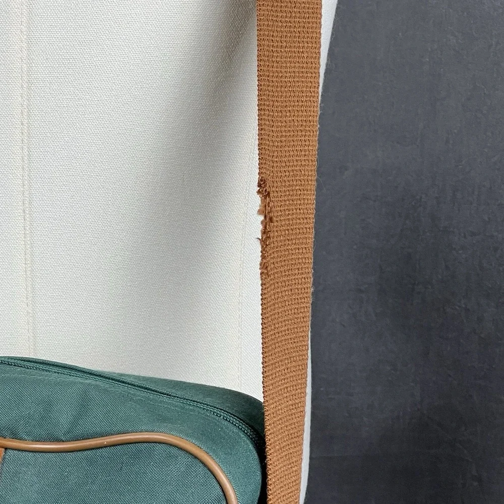 Polo Ralph Lauren Mens Bag Green Satchel Messenger Crossbody‎ Travel Vintage 90s
